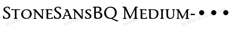 StoneSansBQ Medium字体转换